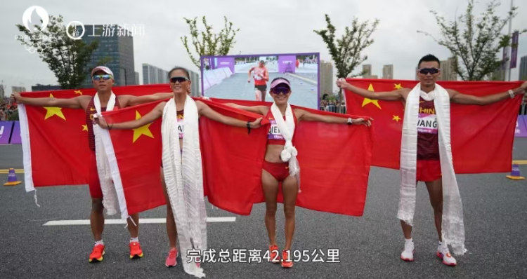 哪位竞走冠军走到终点_径赛终点线_终点的竞赛路线符号用什么表示